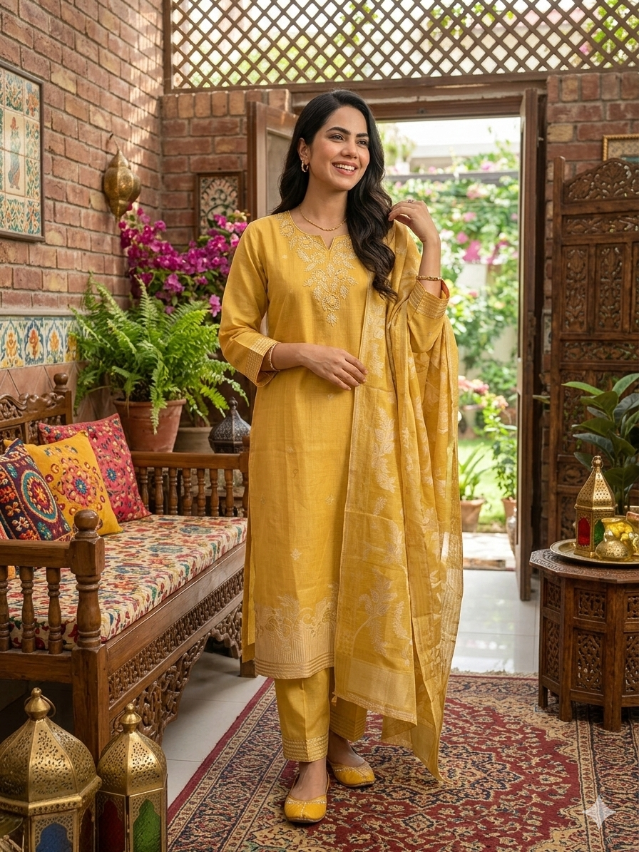 Golden Meadow Salwar
