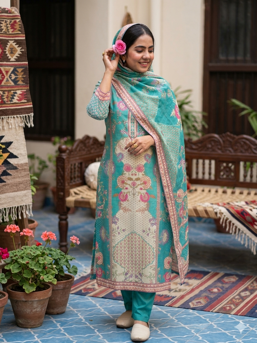 Mughal Garden Crimson