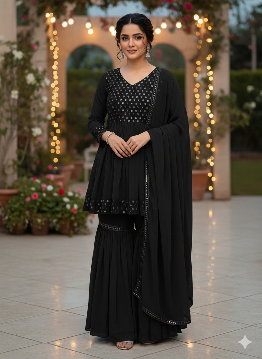 The Signature Sharara Set