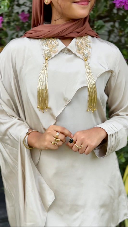 Ivory Cape Co-ord Set