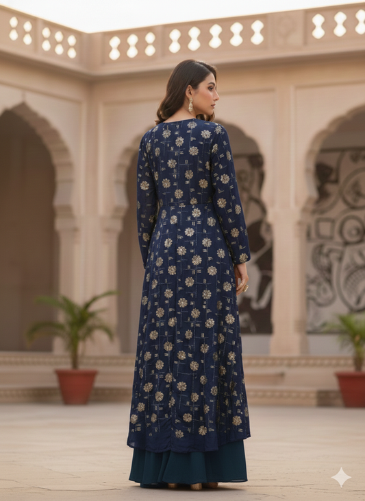 High-low Anarkali dress