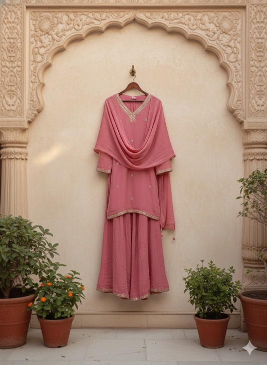 Mughal Inspired Party Wear 3-piece Set