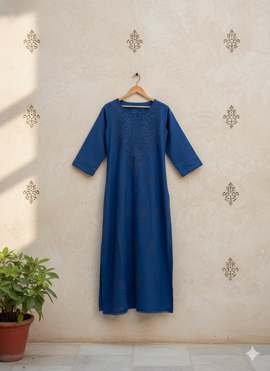 Aabroo Chikankari Kurti