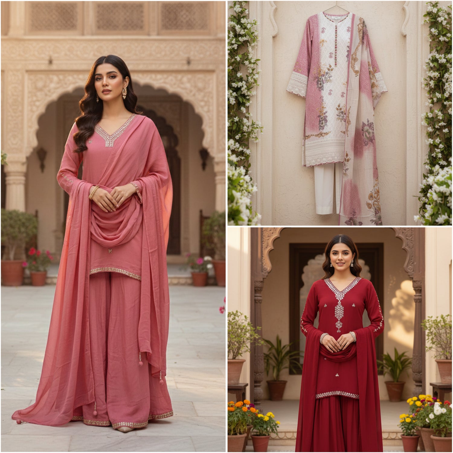 Party Wear 3 Piece Set