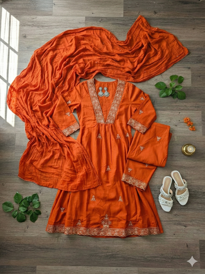 Noor Cotton Salwar 3-piece Set