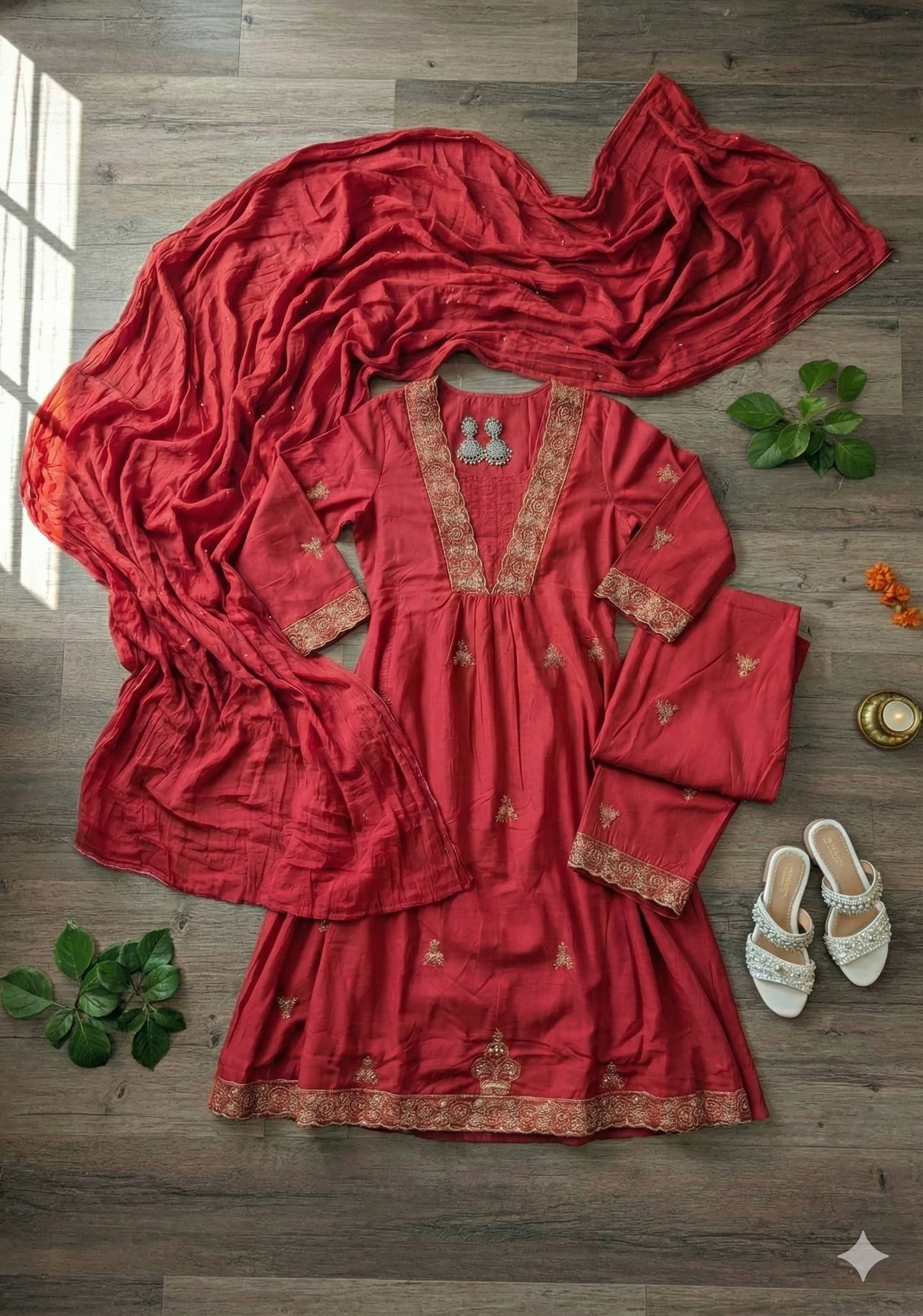 Noor Cotton Salwar 3-piece Set