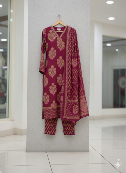 Mehfil-e-Zari Salwar 3-piece Set