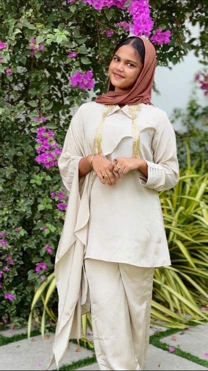 Ivory Cape Co-ord Set