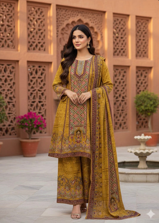 Kashida Salwar 3-piece Set