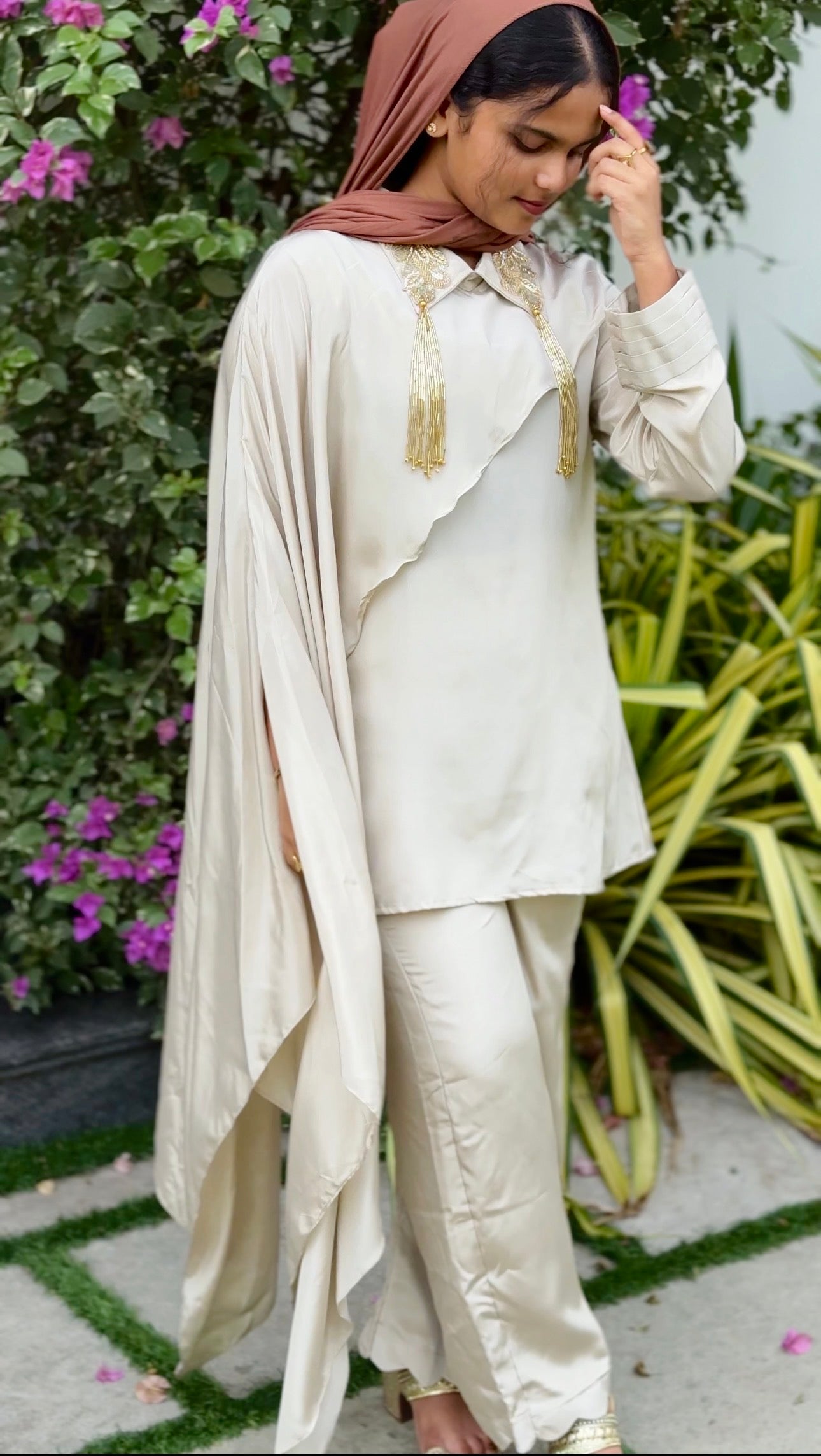 Ivory Cape Co-ord Set