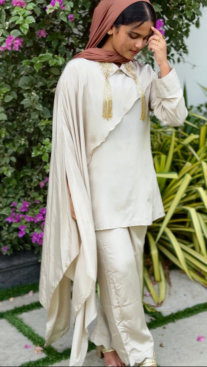 Ivory Cape Co-ord Set