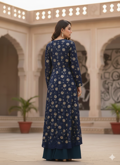 High-low Anarkali dress