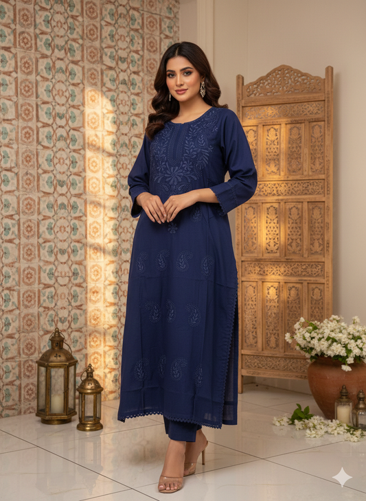 Aabroo Chikankari Kurti