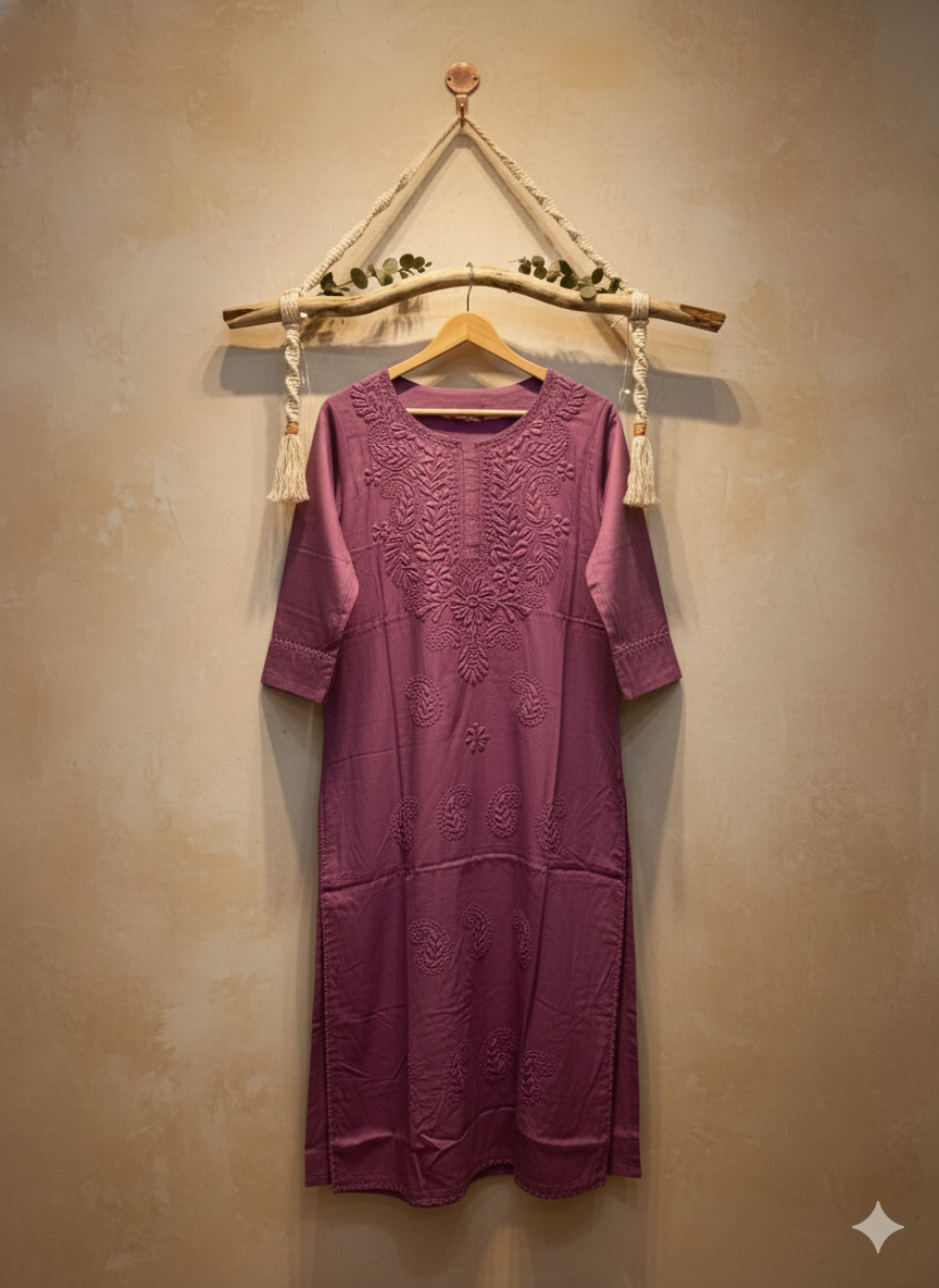 Aabroo Chikankari Kurti