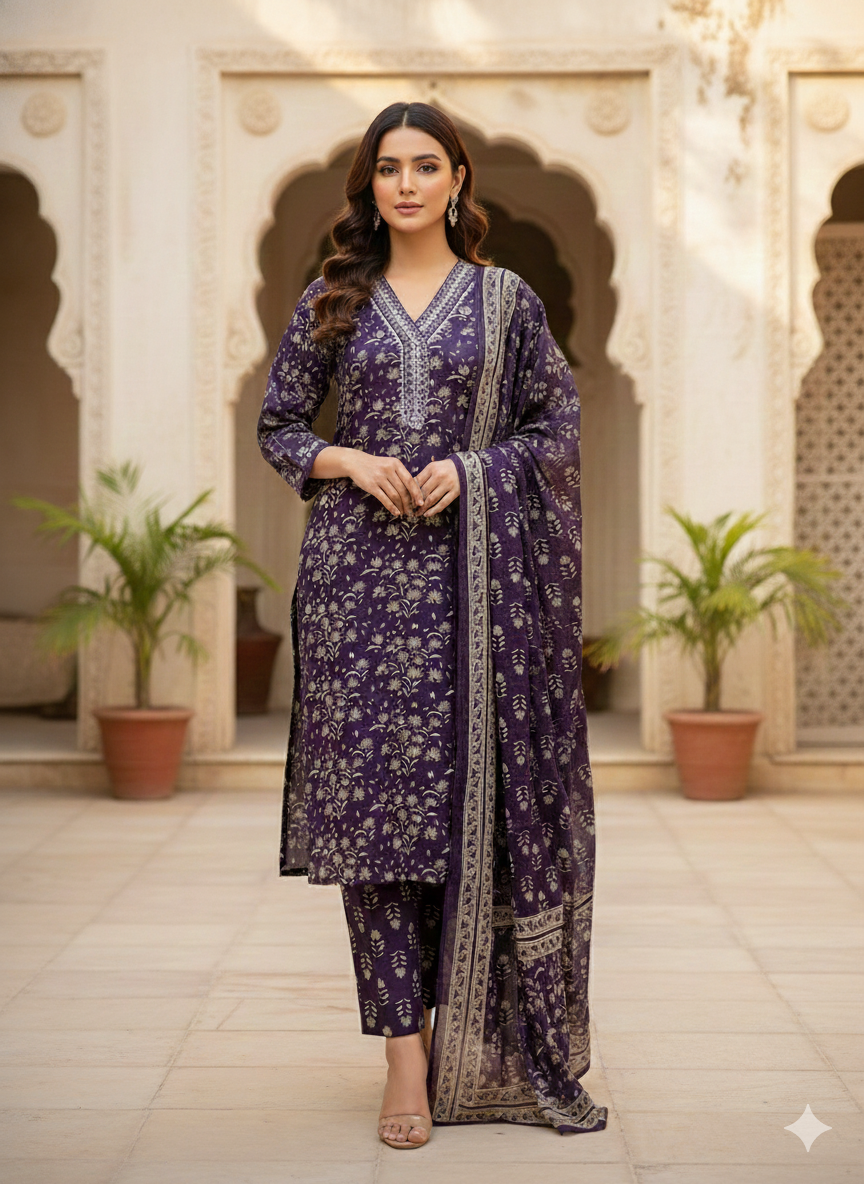 Zeenath Salwar 3-piece Set