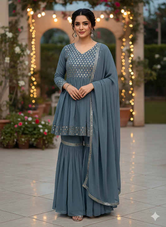 The Signature Sharara Set