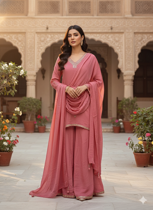 Mughal Inspired Party Wear 3-piece Set