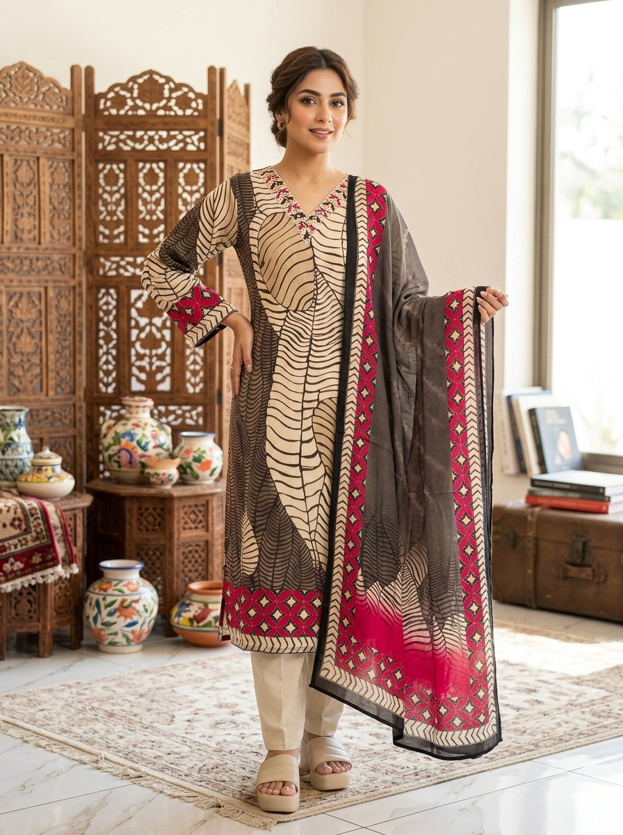 Crimson Mirage Salwar Set