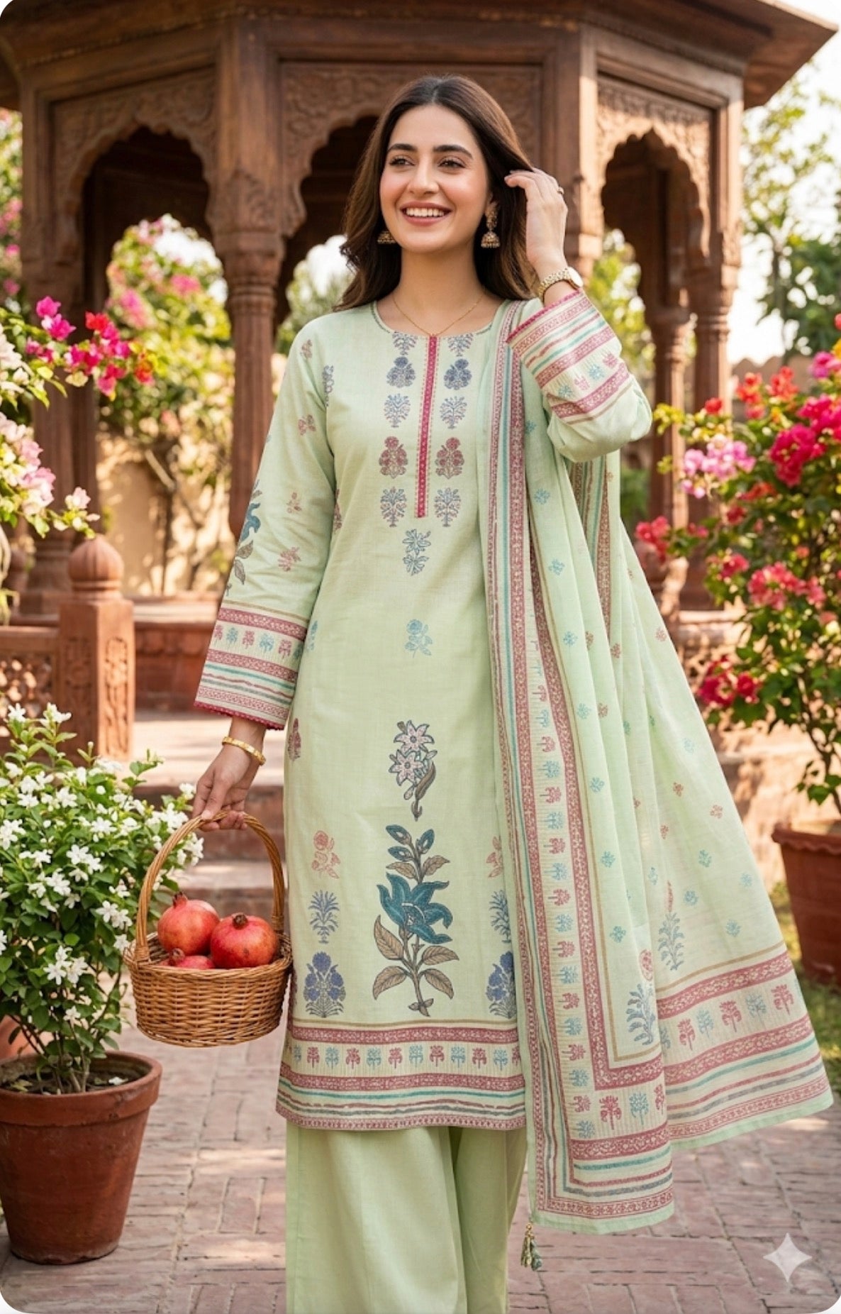 Noor-e-pista Salwar Suit