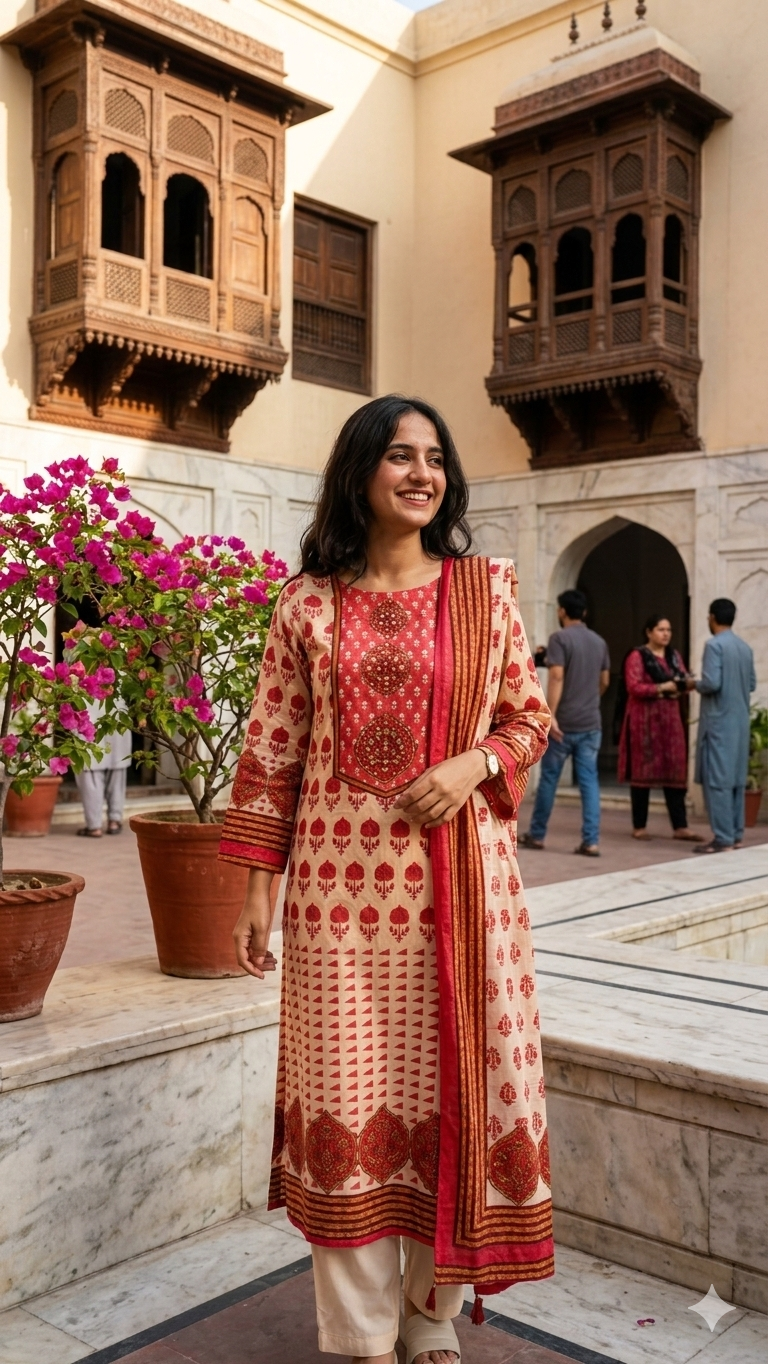 Gulaabi 3-piece salwar suit