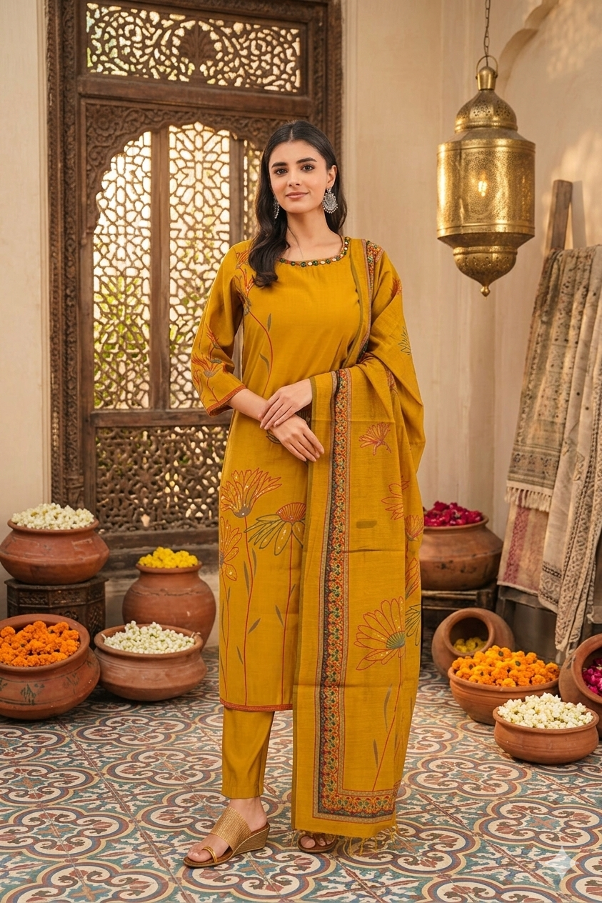 Mustard Blossom Salwar Set