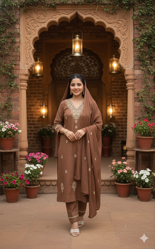 Zariya Cotton Salwar 3-piece Set